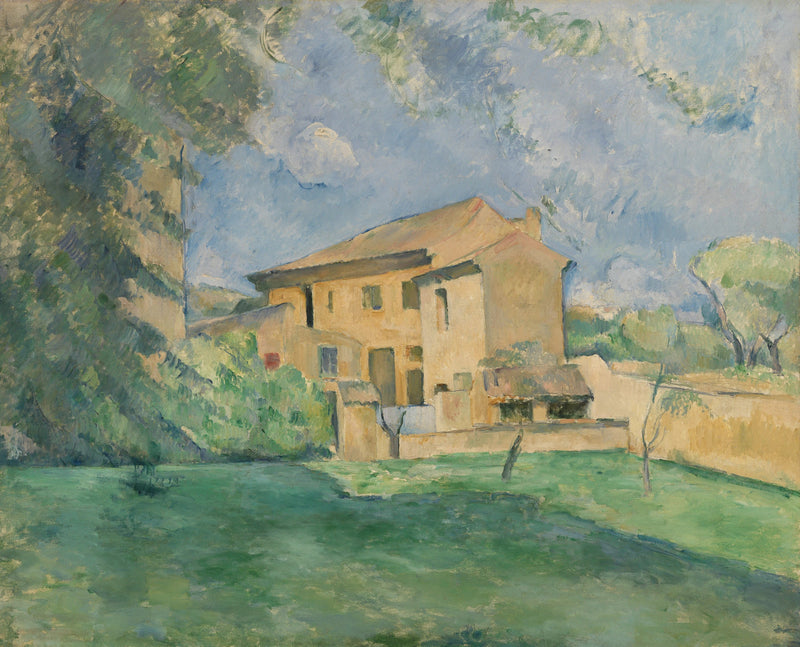 Gården ved Jas de Bouffan - Paul Cézanne