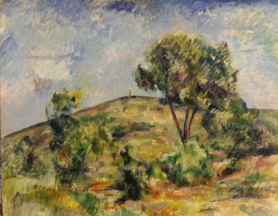 Landskab nær Aix med Cæsars tårn - Paul Cézanne