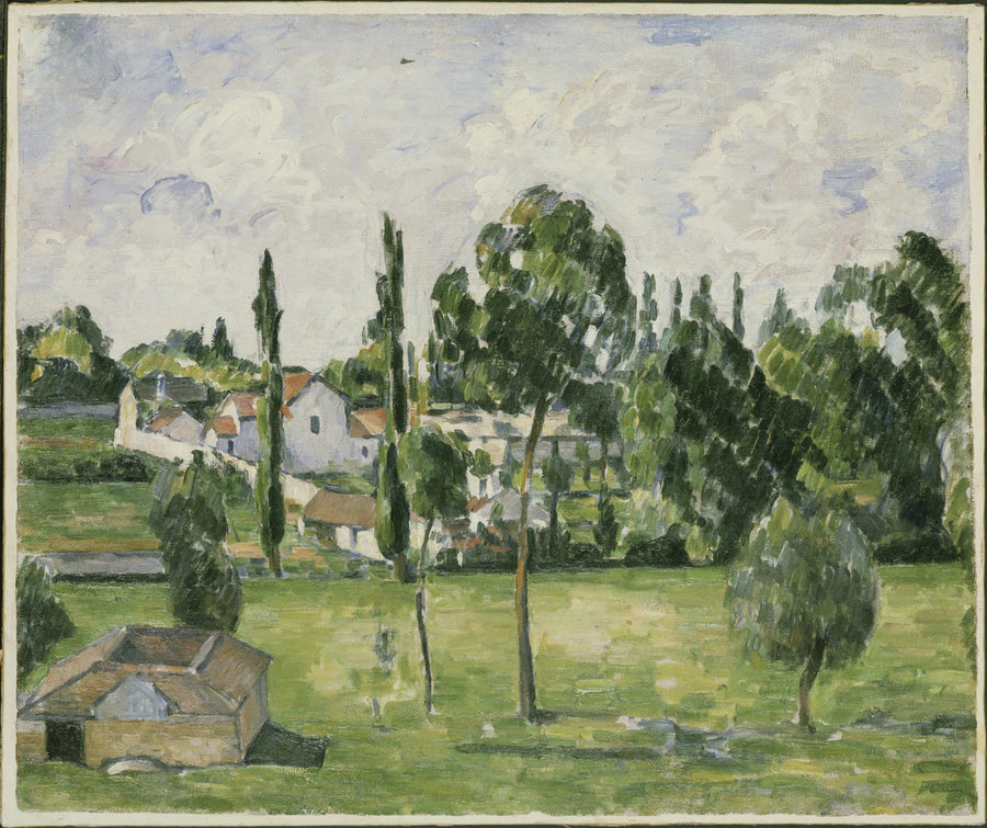 Landskab med vandledning - Paul Cézanne