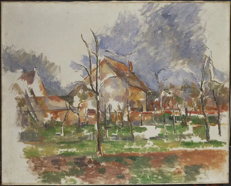 Vinterlandskab (Giverny) - Paul Cézanne