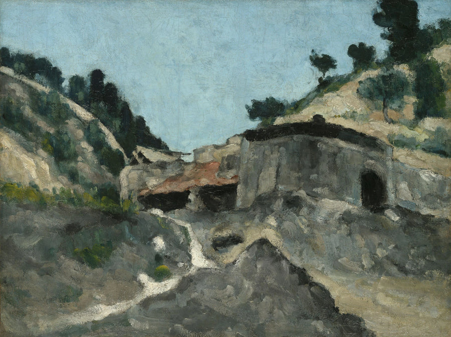 Landskab med vandmølle - Paul Cézanne