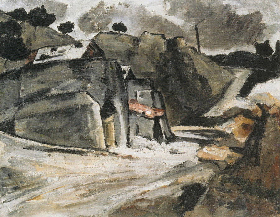 Provençalsk landskab (Klipper ved l'Estaque) - Paul Cézanne