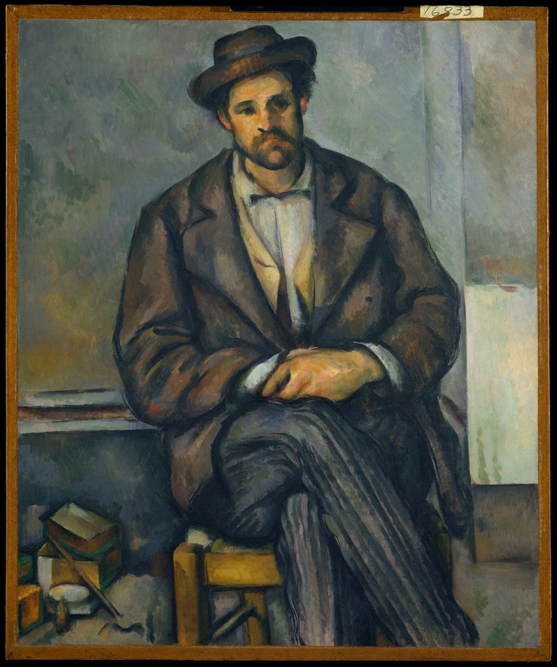 Siddende landmand - Paul Cézanne