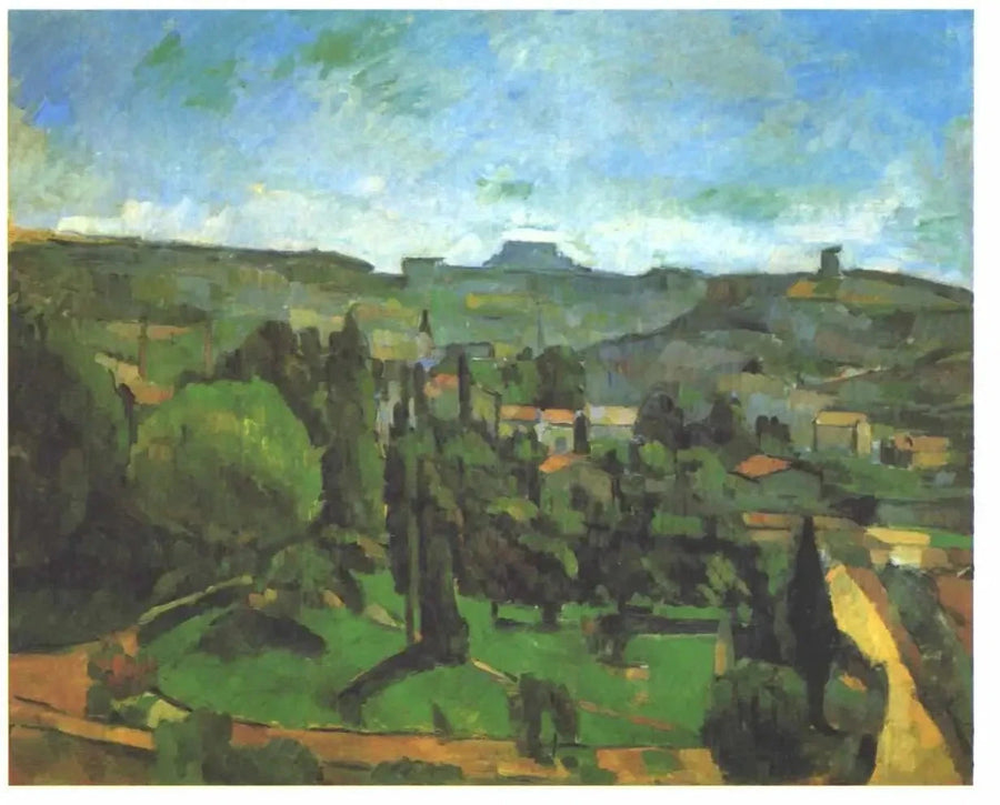 Kongens Stok, udsigt fra Bellevue - Paul Cézanne