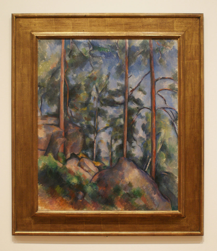 Pins og Klipper, Fontainebleau - Paul Cézanne