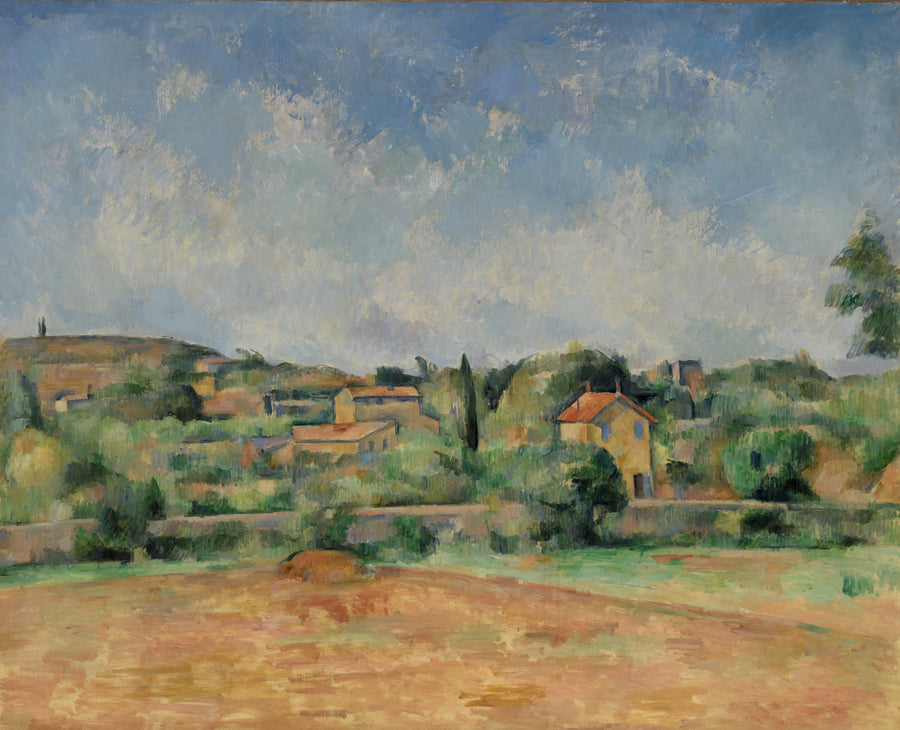 La Plaine de Bellevue, også kaldet Les Terres Rouges - Paul Cézanne