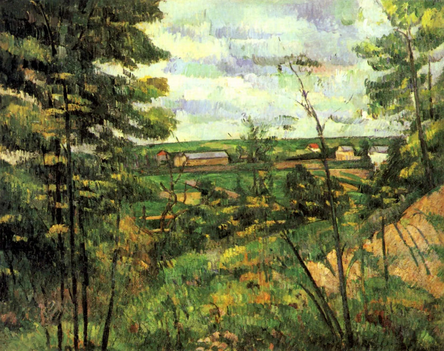 Sletten ved Saint-Ouen-l'Aumône set fra Chou-gravene - Paul Cézanne