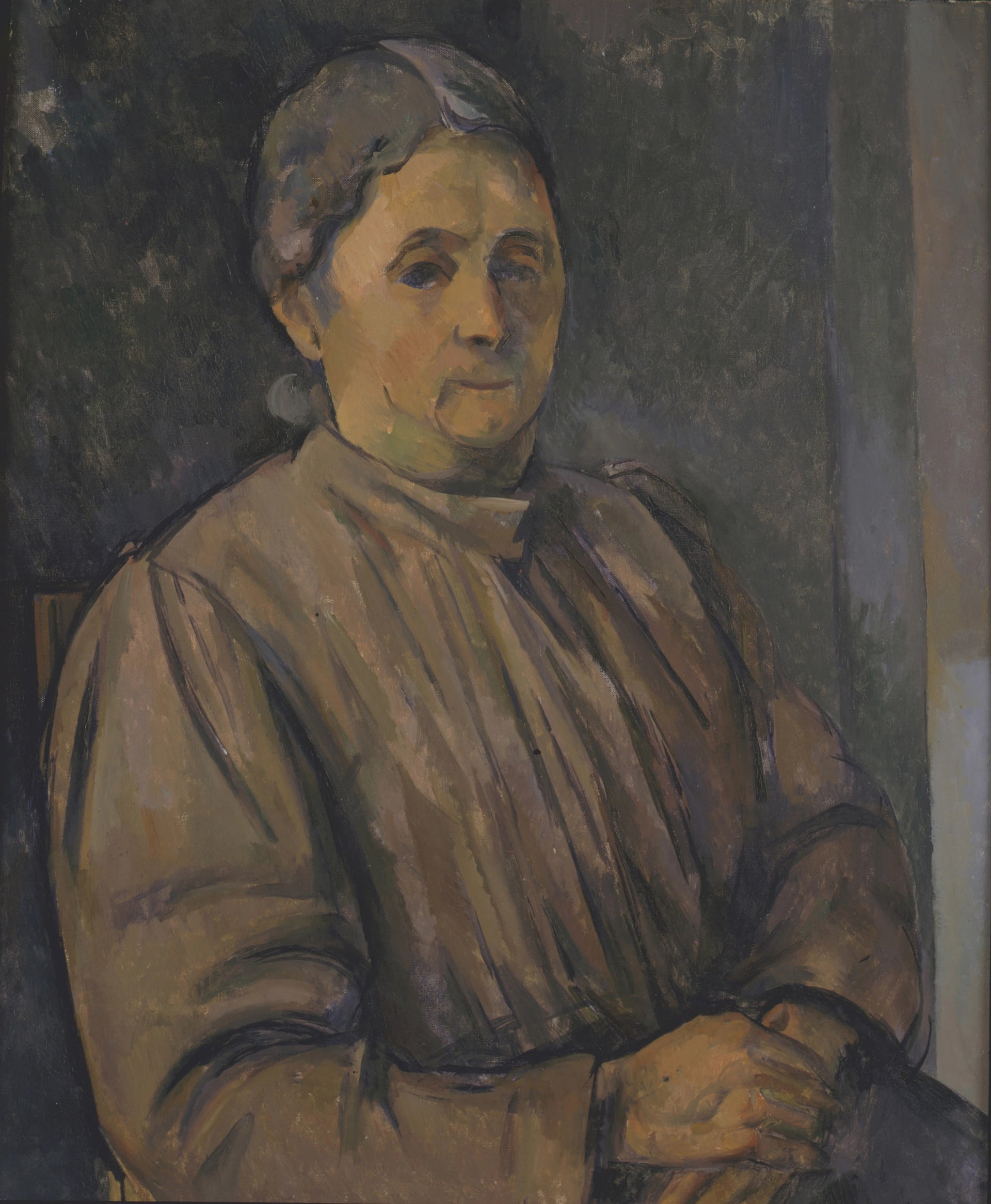 Portrait de femme, vers 1900, Paul Cézanne, FWN 536 – reproduction peinture à l’huile sur toile