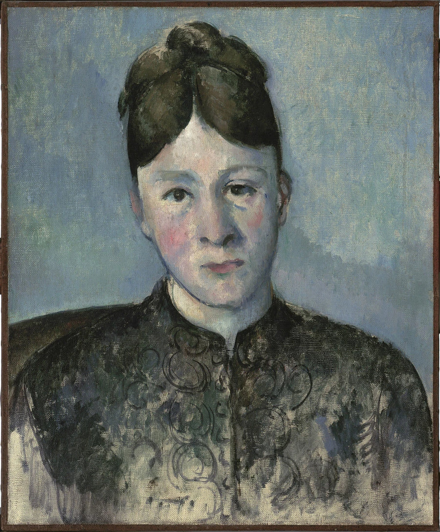 Portræt af Madame Cézanne - Paul Cézanne
