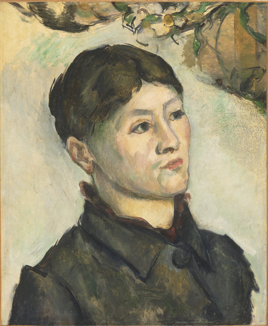 Portræt af Madame Cézanne - Paul Cézanne