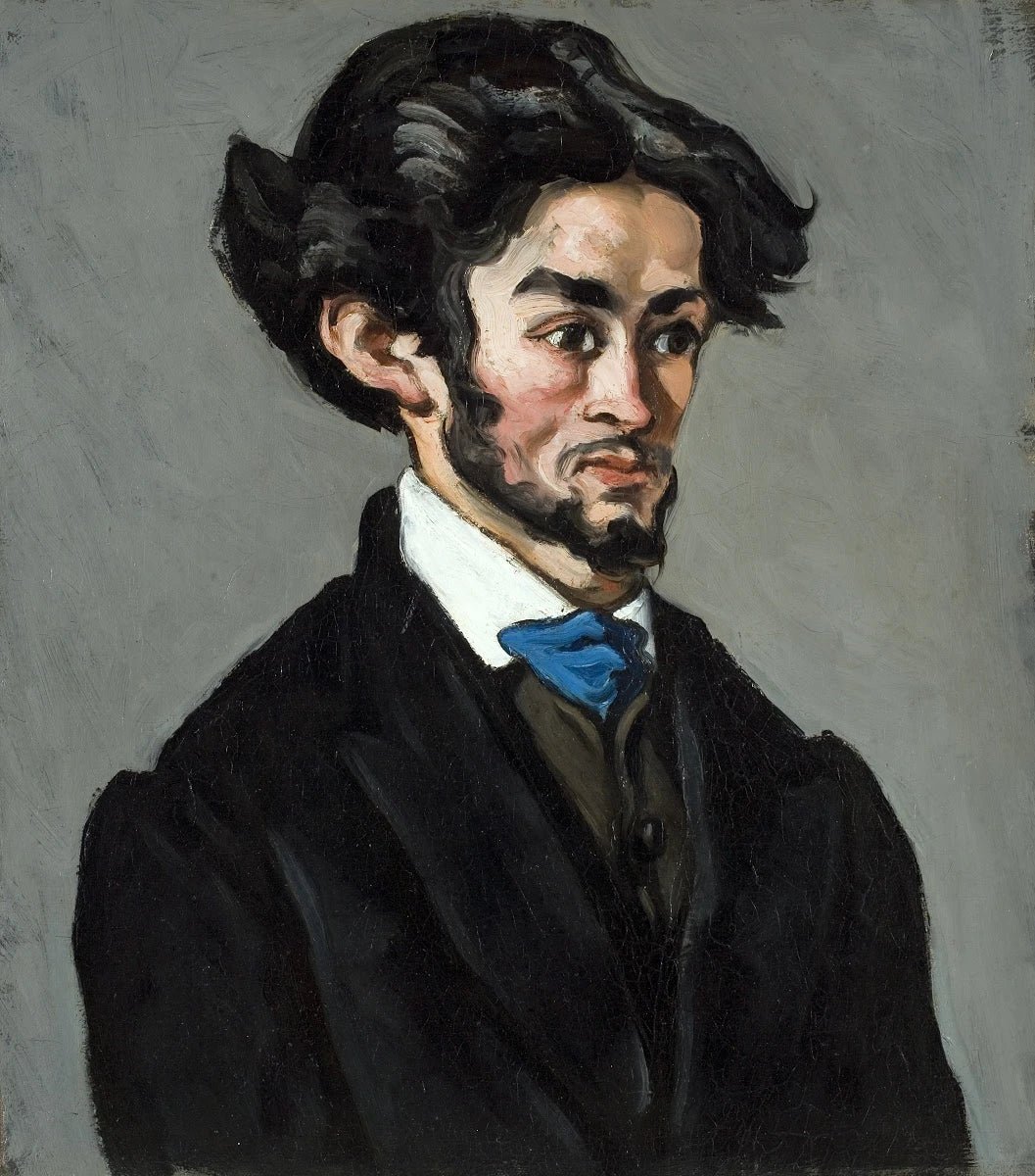 Tête d’homme dite Portrait romantique, 1866–1867, Paul Cézanne, Davis Museum – reproduction peinture à l’huile sur toile