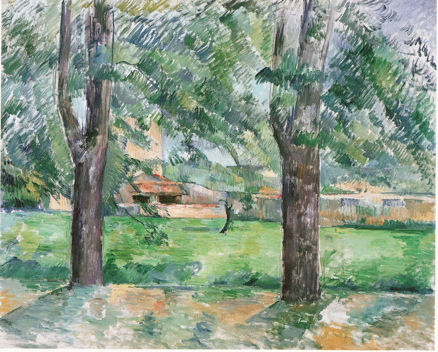 Slette og gård ved Jas de Bouffan - Paul Cézanne