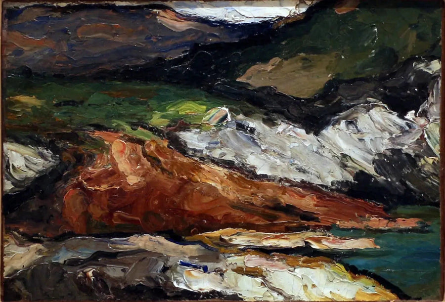 Klipper ved havet (l'Estaque?) - Paul Cézanne