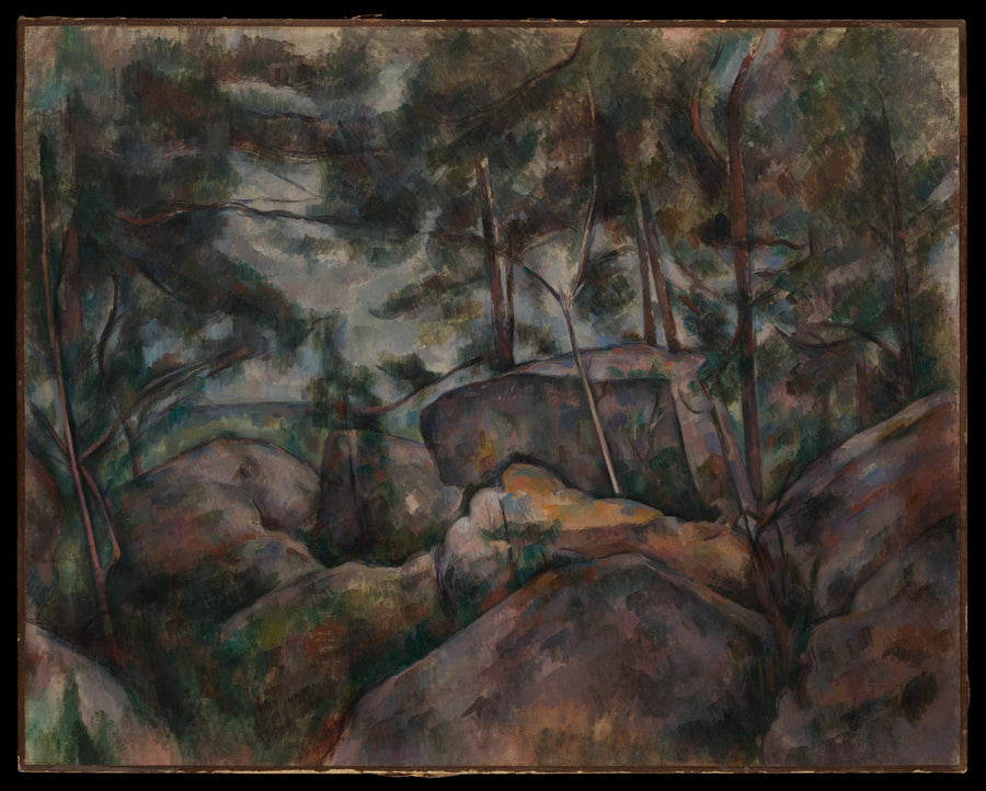 Klipper ved Fontainebleau - Paul Cézanne