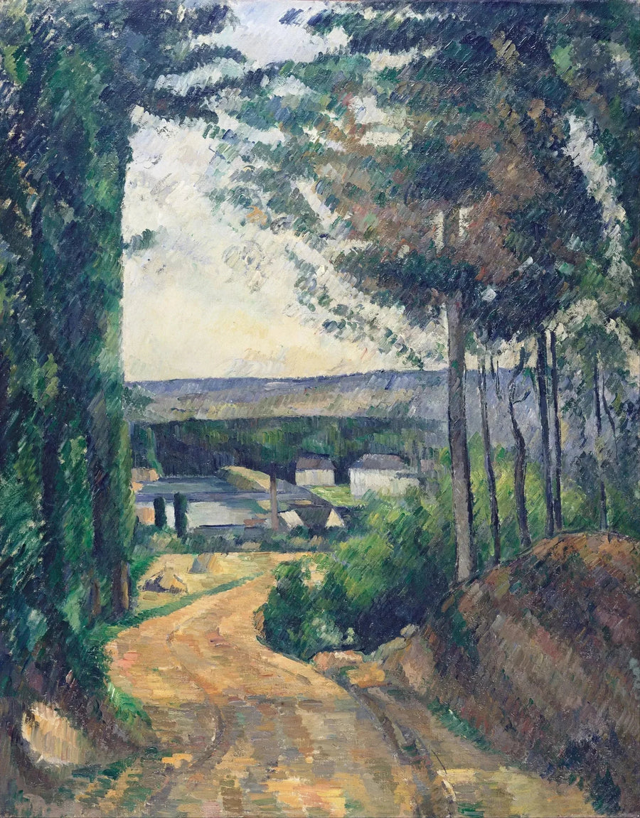 Vejen til dammen - Paul Cézanne