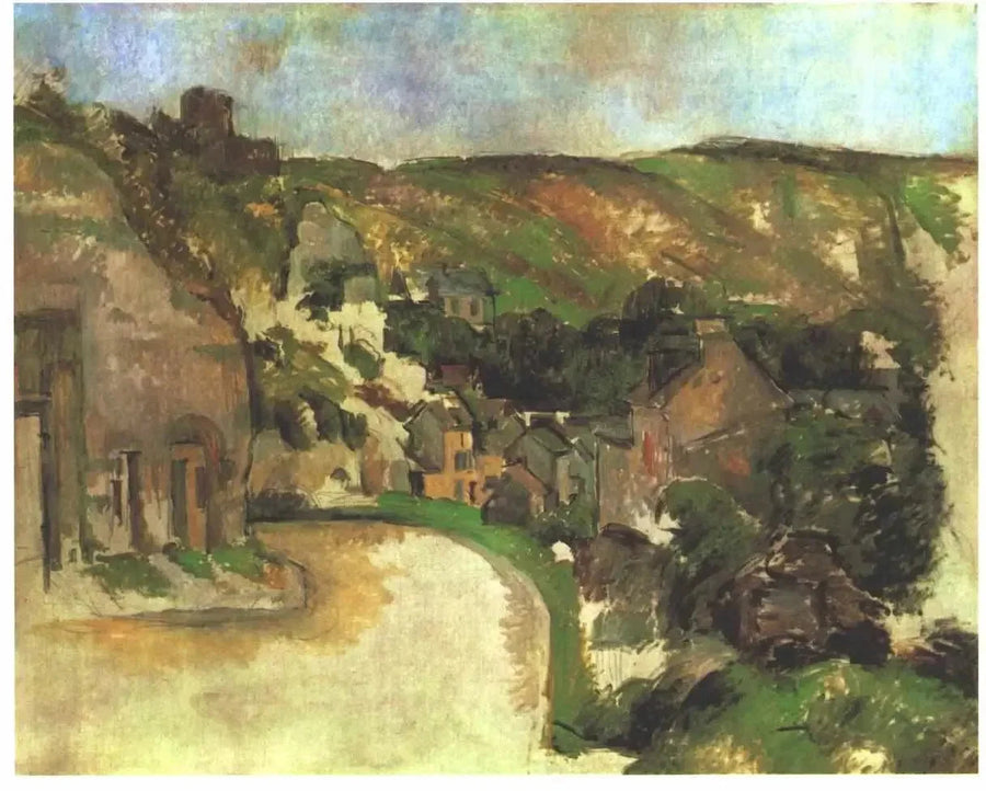Den Svingende Vej i La Roche-Guyon - Paul Cézanne