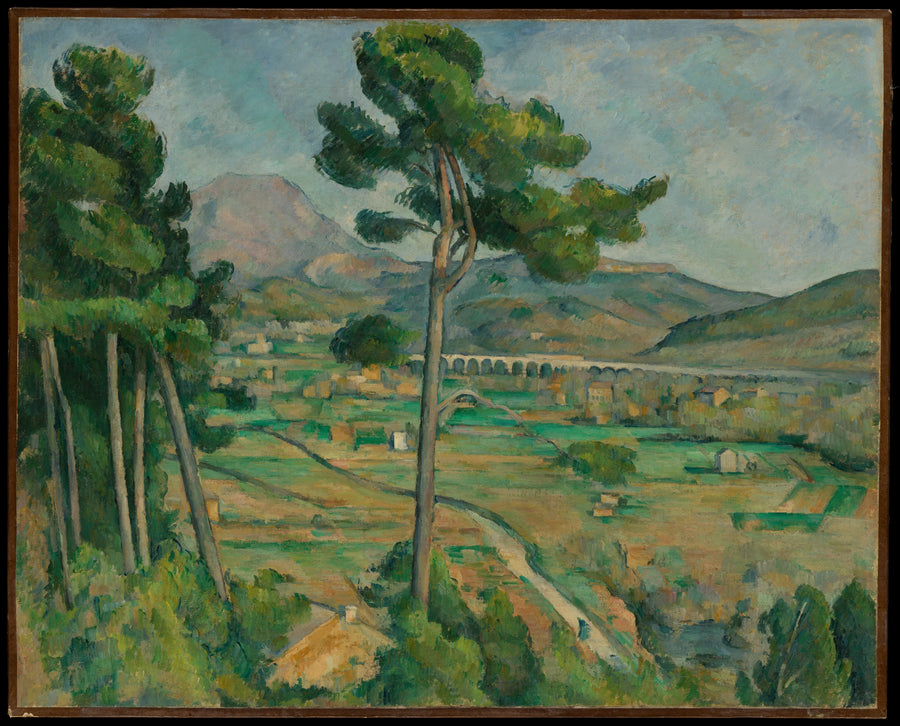La Montagne Sainte-Victoire set fra Montbriand - Paul Cézanne
