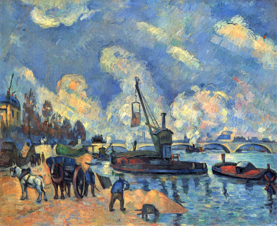 Seinen ved Austerlitz kajen - Paul Cézanne