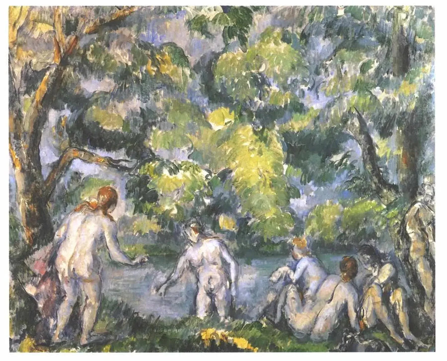 Seks badende; Les Ondines - Paul Cézanne