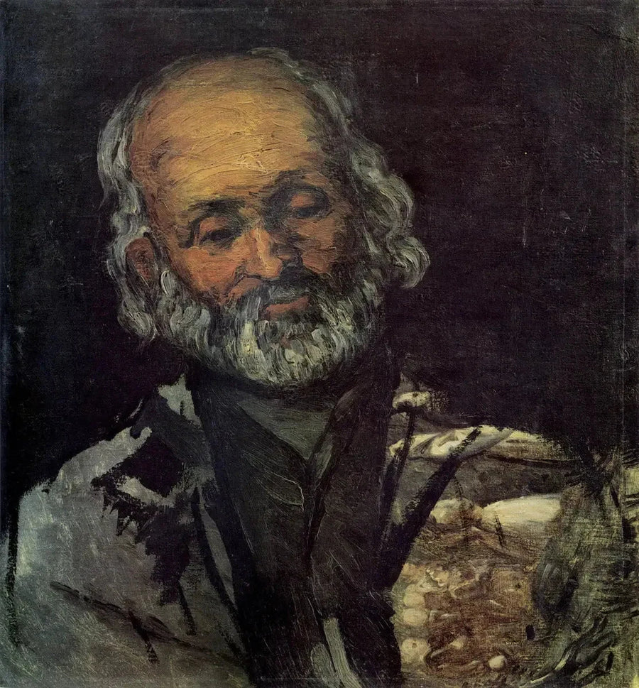 Hoved af en gammel mand - Paul Cézanne