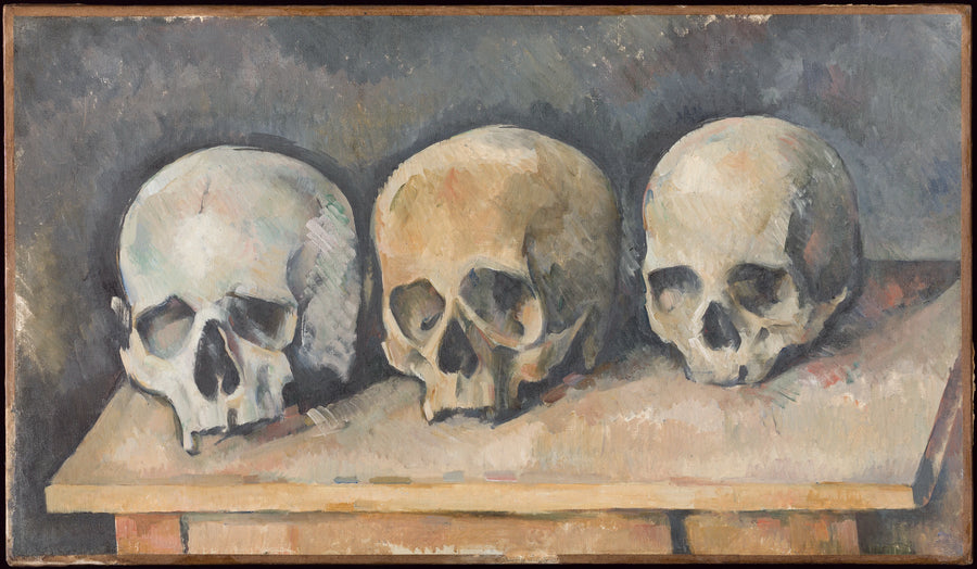 Tre kranier - Paul Cézanne