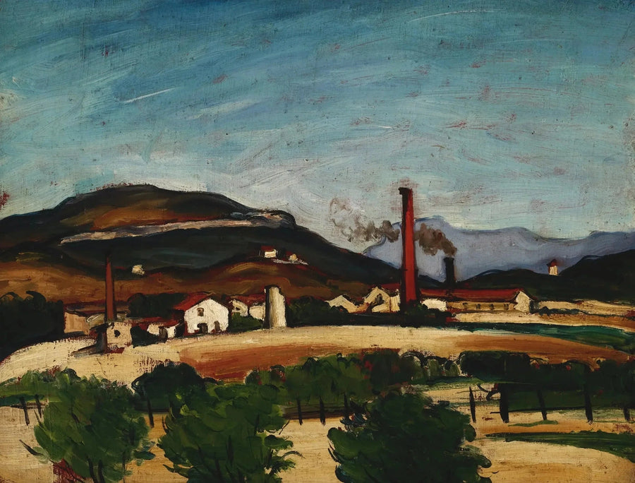 Fabrikker nær Mont de Cengle - Paul Cézanne