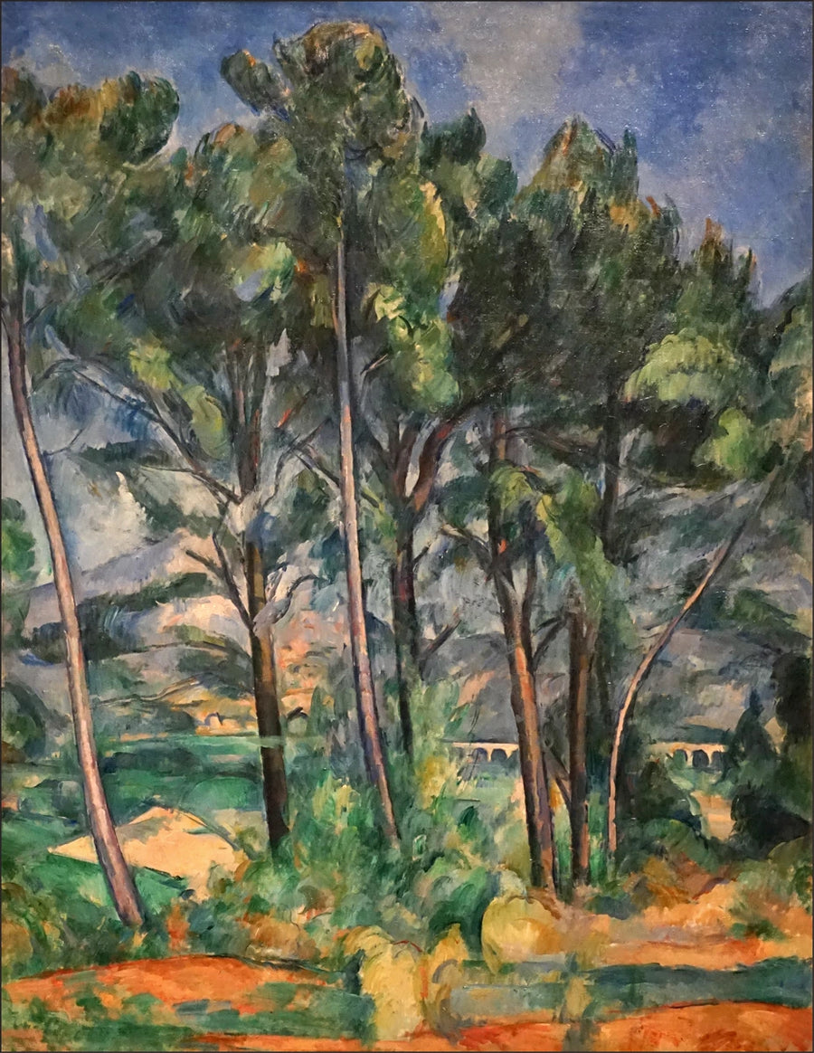 Montagne Sainte-Victoire og viadukten ved Valcros-siden - Paul Cézanne