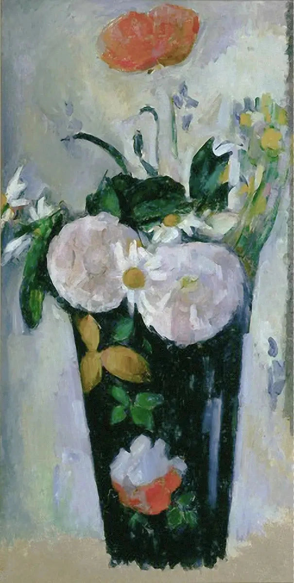 Den mørkeblå vase, III - Paul Cézanne
