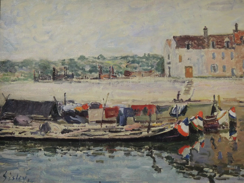 Både ved St-Mammès - Alfred Sisley