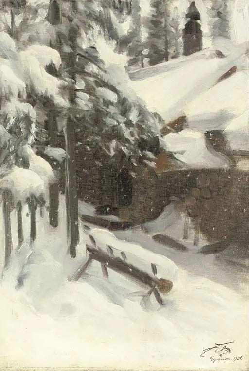 Chalet Gopsmor under sne - Anders Zorn