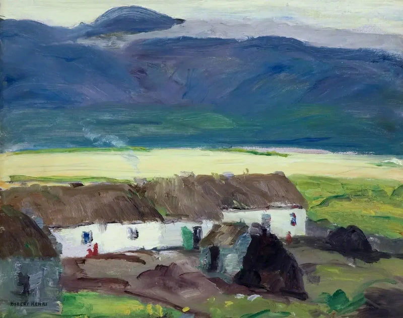 Hytter, Achill-øen, Mayo-amt - Robert Henri