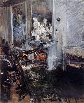 En malers værelse - Giovanni Boldini