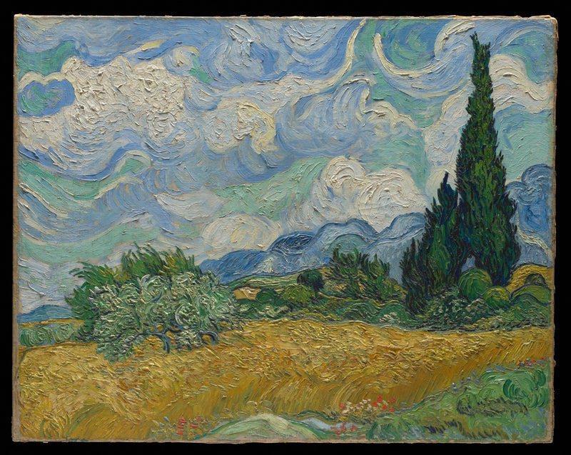 Cypres ved gyldent korn - Vincent van Gogh