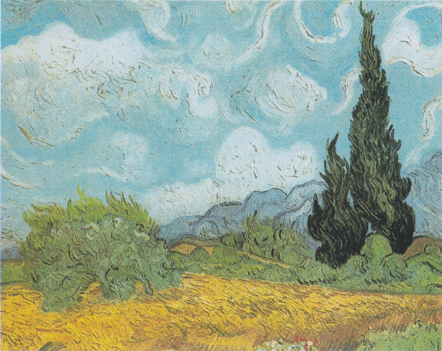 Hvedemark med cypres - Vincent van Gogh