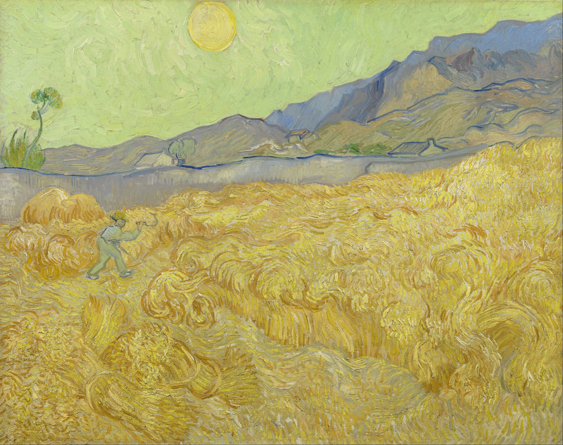 Hvedemark med en le - Vincent van Gogh