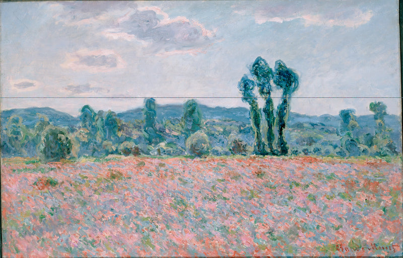 Valmuemark i Giverny W1255 - Claude Monet