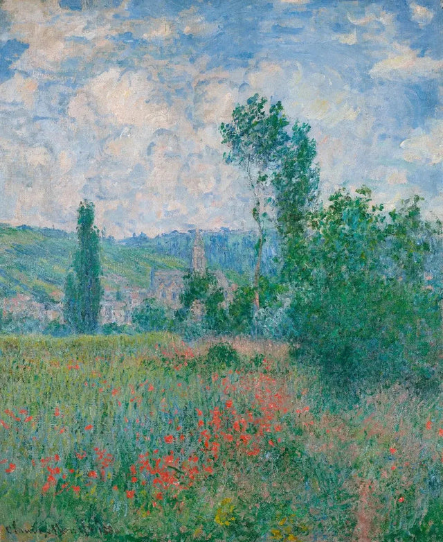 Valmuemark W593 - Claude Monet