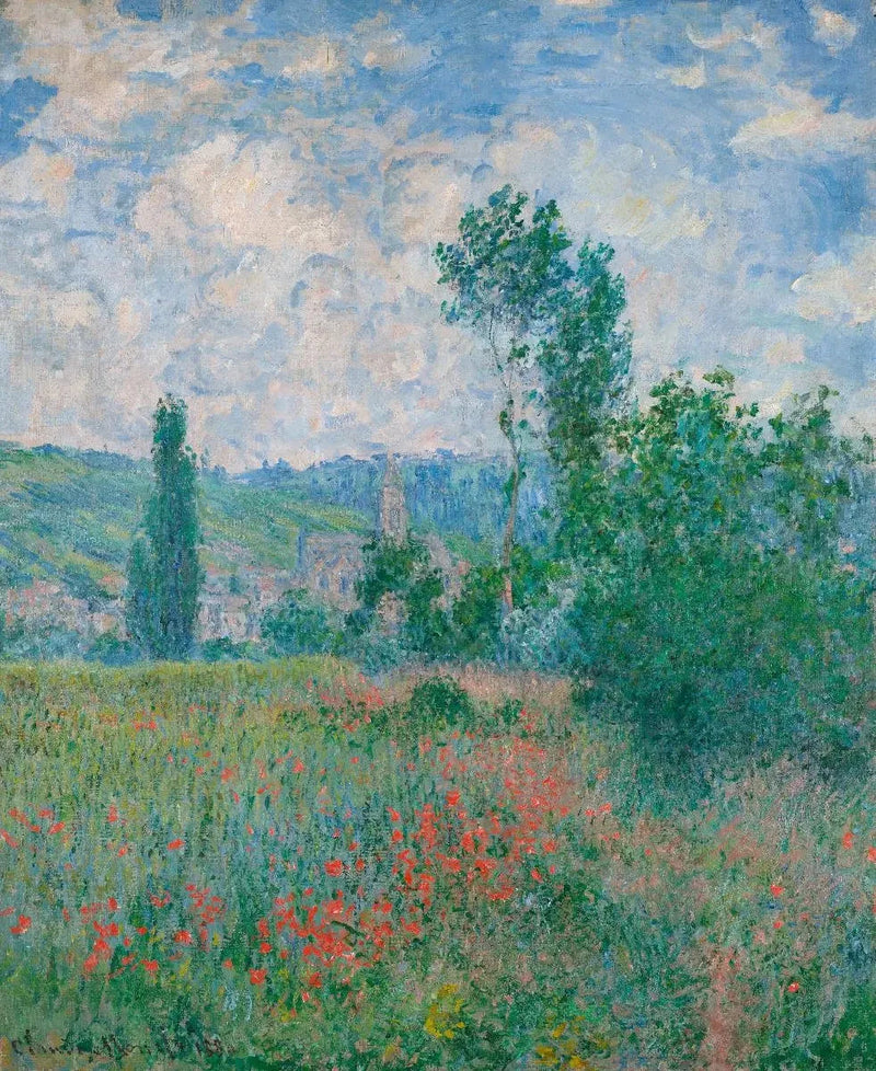 Valmuemark W593 - Claude Monet