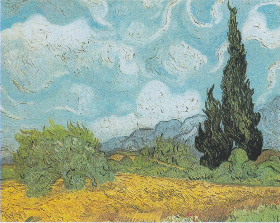 Hvedemark med cypres - Vincent van Gogh