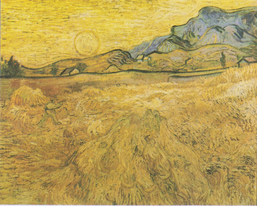 Hvedemark med le og sol - Vincent van Gogh