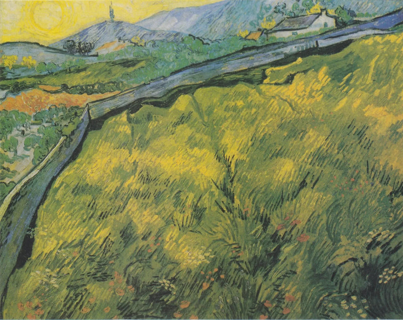 Forårshvede mark ved solopgang - Vincent van Gogh