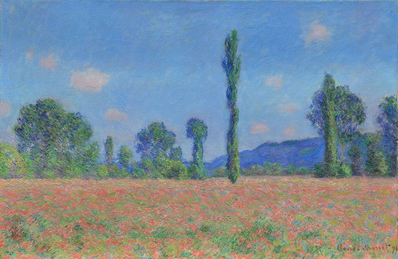 Valmuefelt i Giverny - Claude Monet