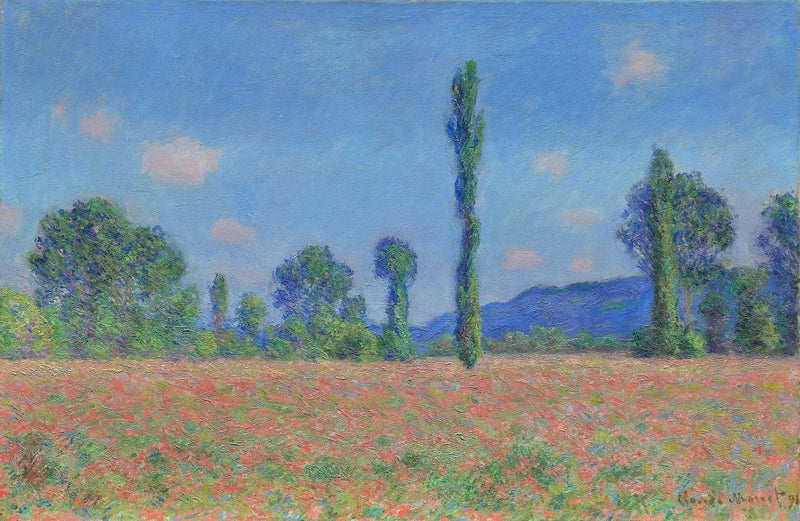 Valmuefelt i Giverny - Claude Monet