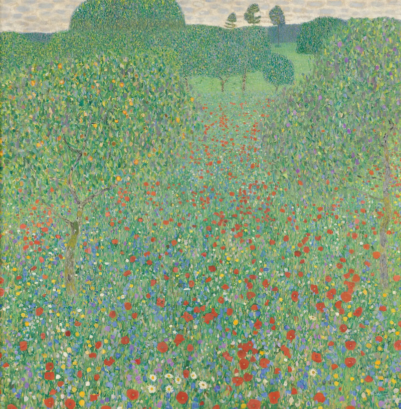 Valmuemark - Gustav Klimt