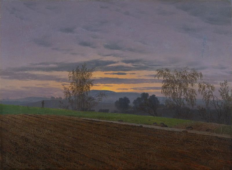 Pløjet mark - Caspar David Friedrich