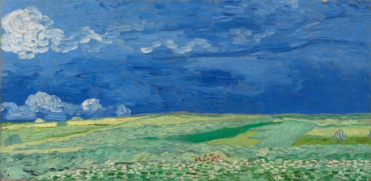 Champ sous des nuages d'orage - Van Gogh - Reproductions de tableaux et peintures haut de gamme