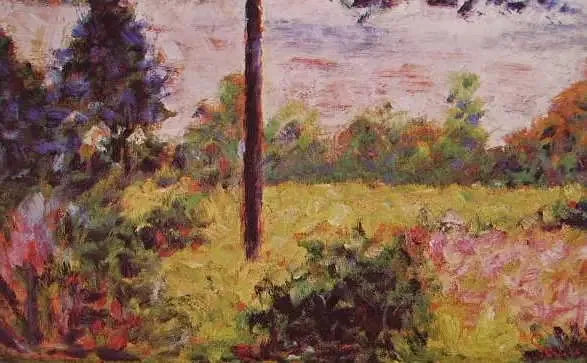 Træer i Barbizon - Georges Seurat