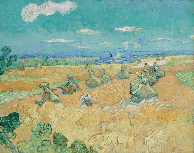 Hvedemark med neg og mejetærsker - Vincent van Gogh