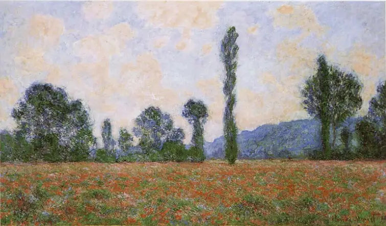 Reproduction du tableau « Champs de papilles - Claude Monet » par Alpha Reproduction en peinture à l’huile