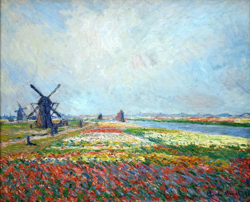 Tulipanmarker nær Haag - Claude Monet